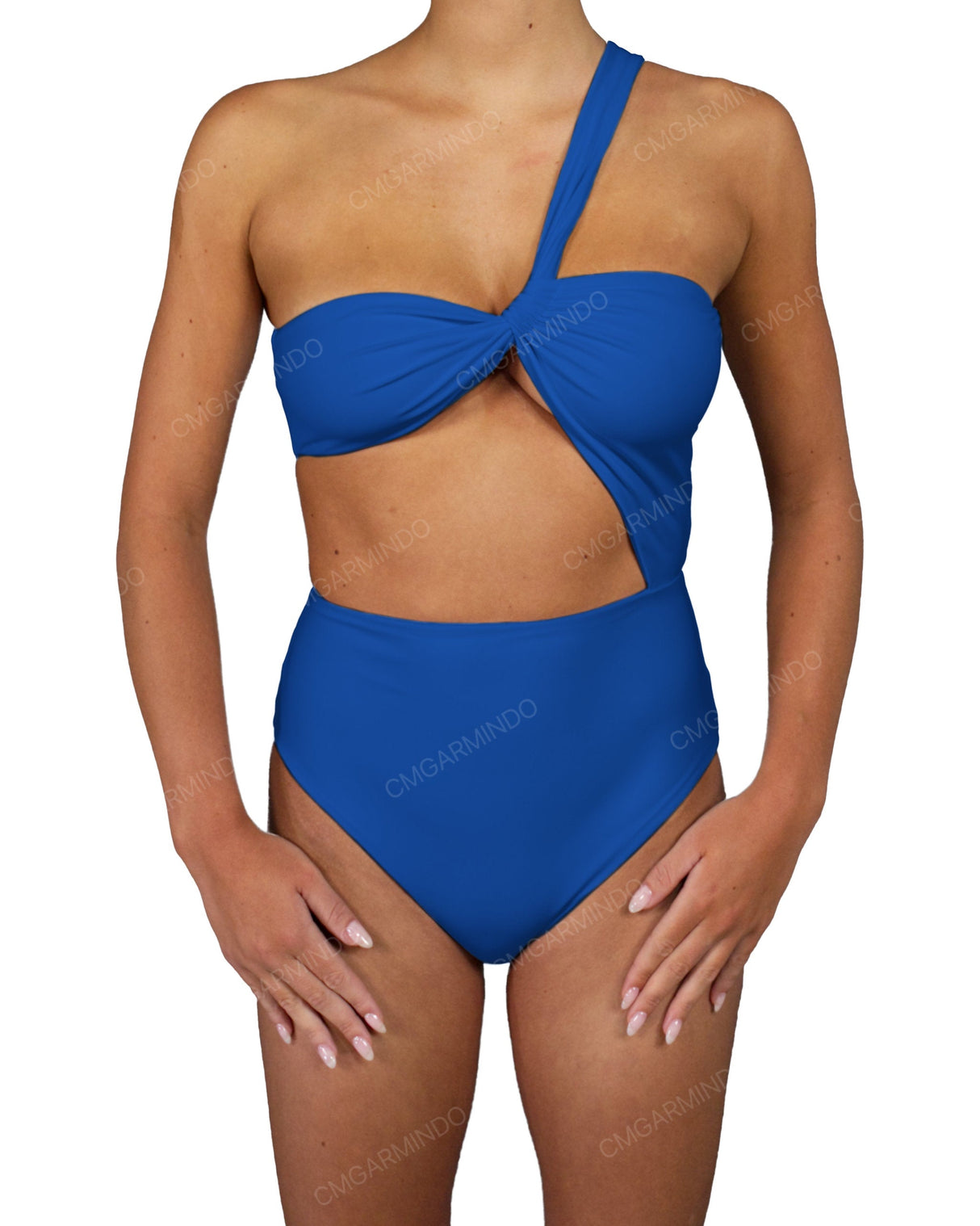 One Shoulder Twist One Piece