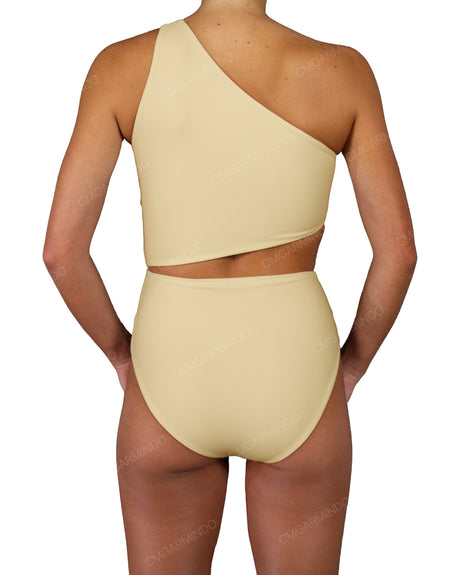 One Shoulder Twist One Piece
