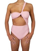 One Shoulder Twist One Piece
