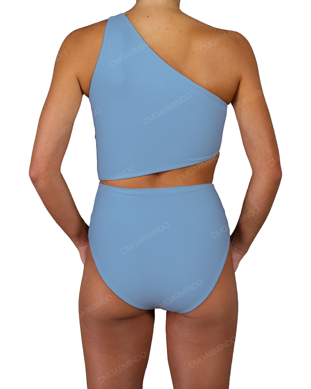 One Shoulder Twist One Piece