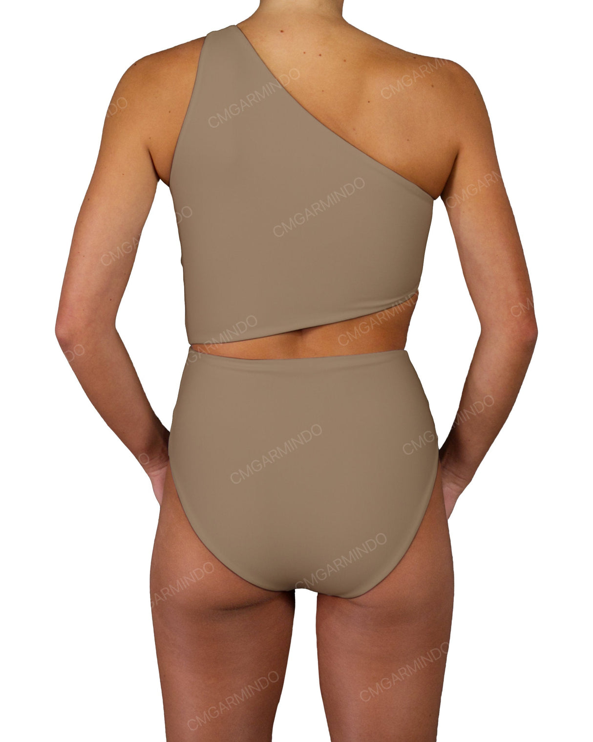 One Shoulder Twist One Piece