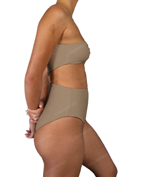 One Shoulder Twist One Piece