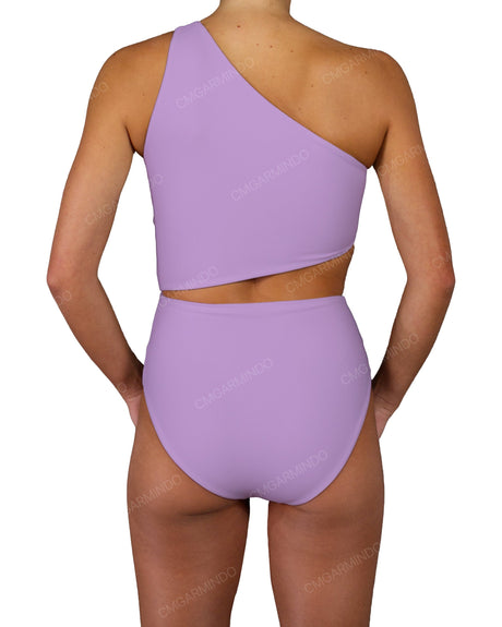 One Shoulder Twist One Piece