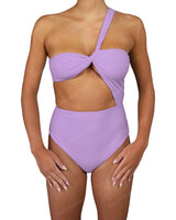 One Shoulder Twist One Piece