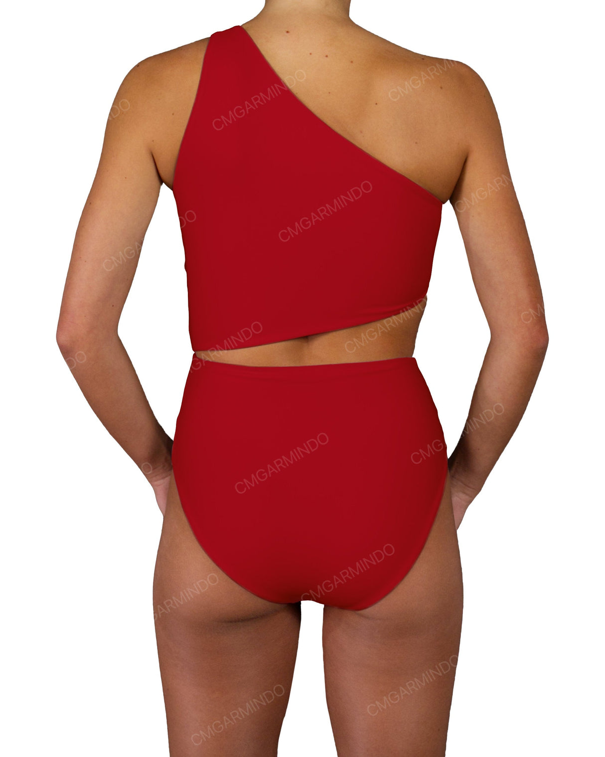 One Shoulder Twist One Piece