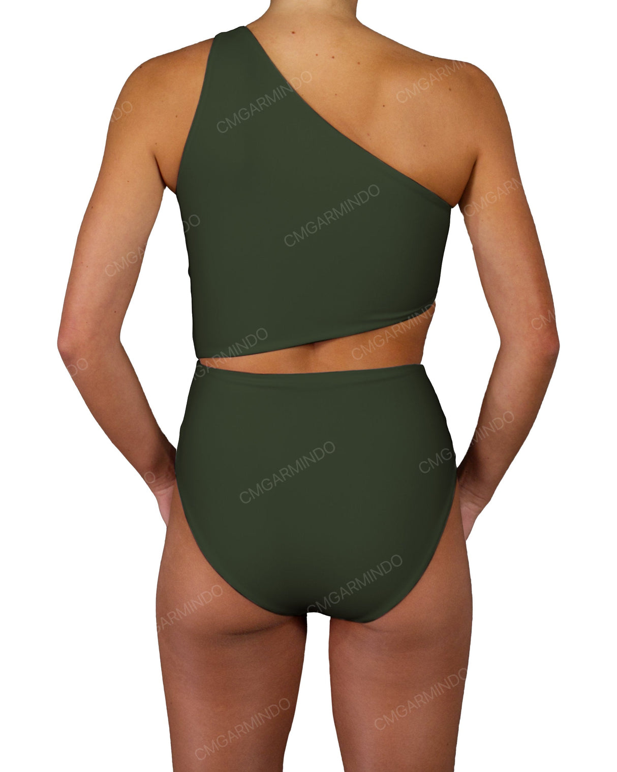 One Shoulder Twist One Piece