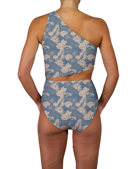 One Shoulder Twist One Piece