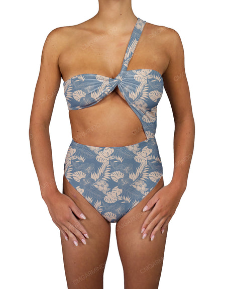 One Shoulder Twist One Piece