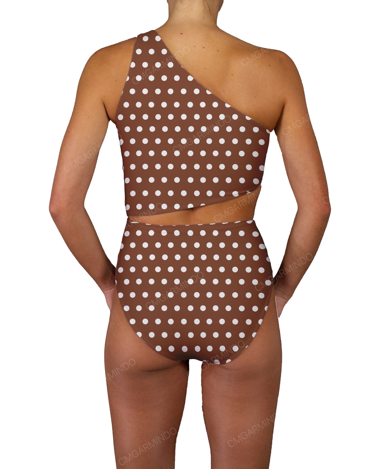 One Shoulder Twist One Piece