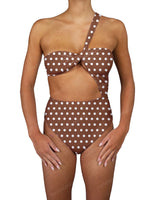 One Shoulder Twist One Piece