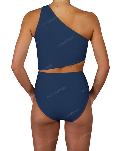 One Shoulder Twist One Piece
