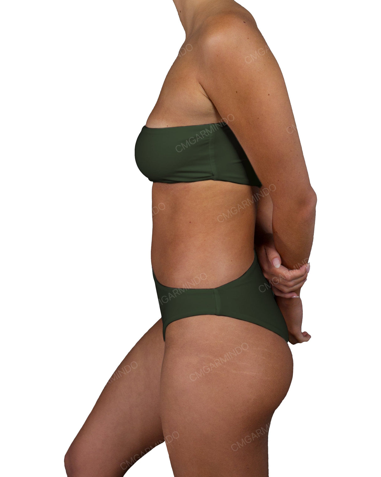 One Shoulder Bandeau One Piece