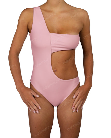 One Shoulder Bandeau One Piece
