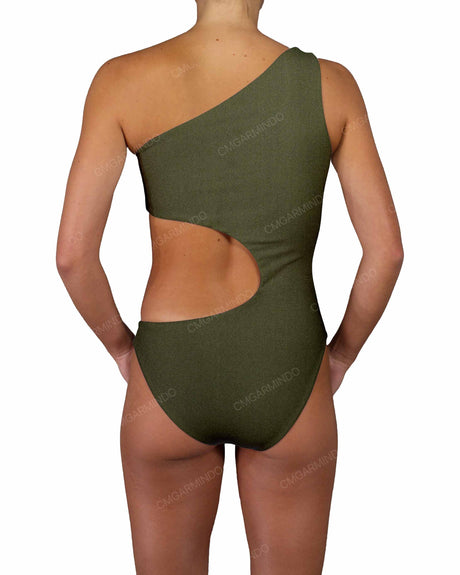One Shoulder Bandeau One Piece