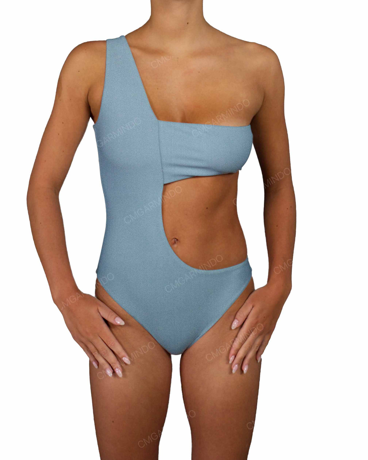 One Shoulder Bandeau One Piece