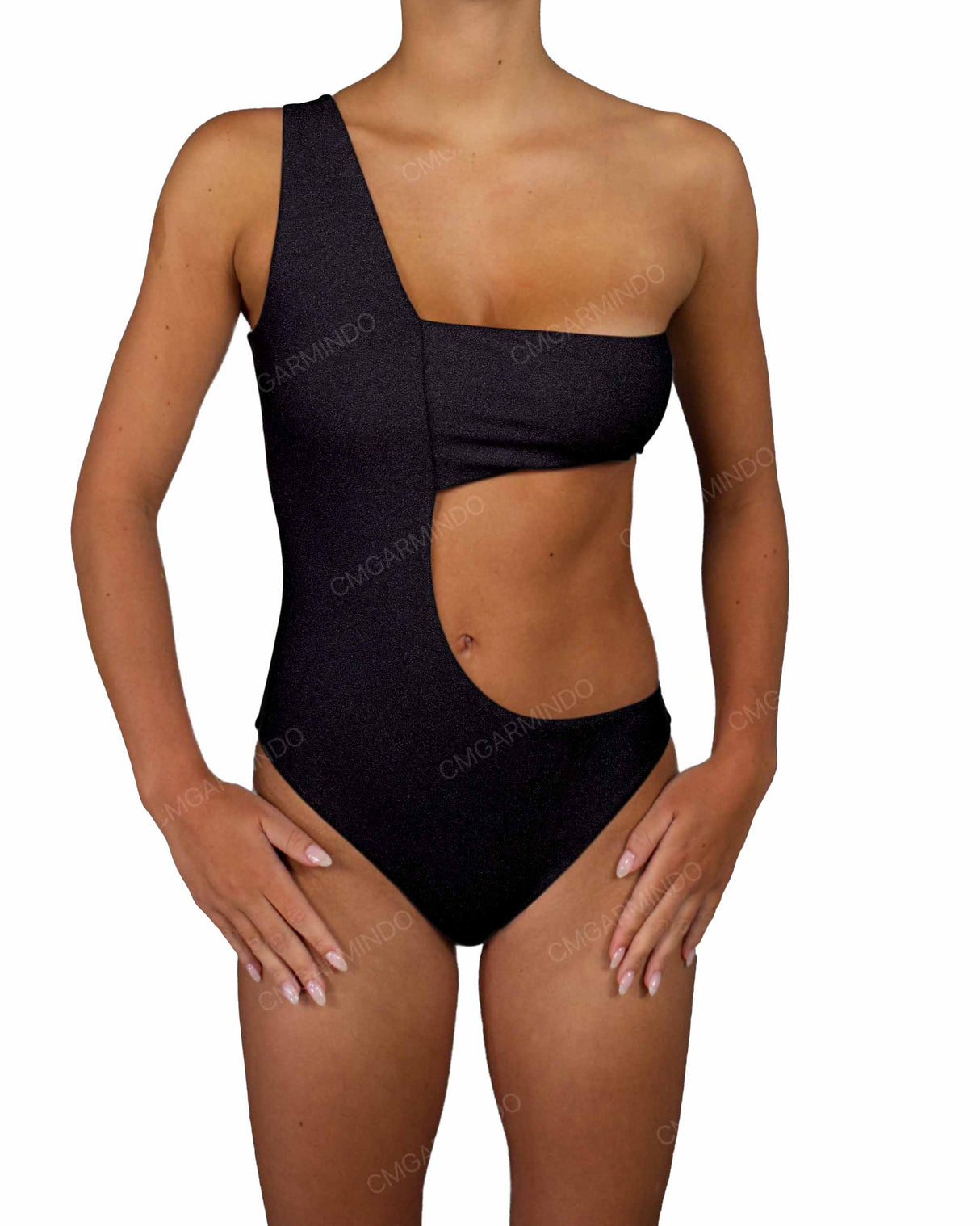 One Shoulder Bandeau One Piece