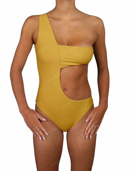 One Shoulder Bandeau One Piece