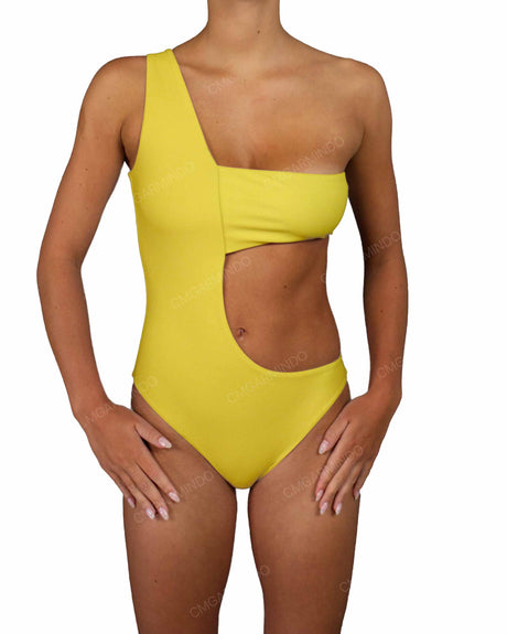 One Shoulder Bandeau One Piece