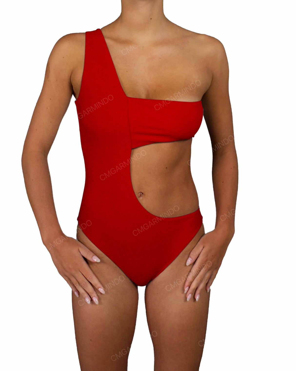 One Shoulder Bandeau One Piece