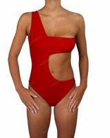 One Shoulder Bandeau One Piece