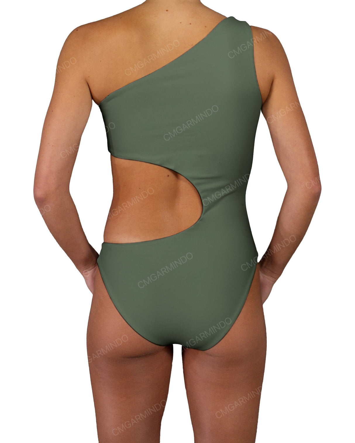 One Shoulder Bandeau One Piece