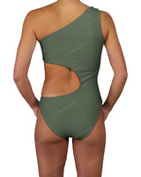 One Shoulder Bandeau One Piece