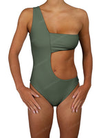 One Shoulder Bandeau One Piece