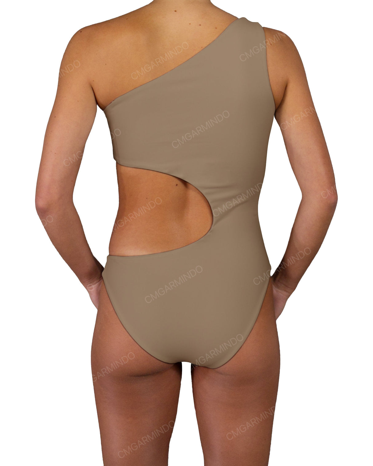 One Shoulder Bandeau One Piece