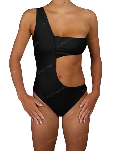 One Shoulder Bandeau One Piece