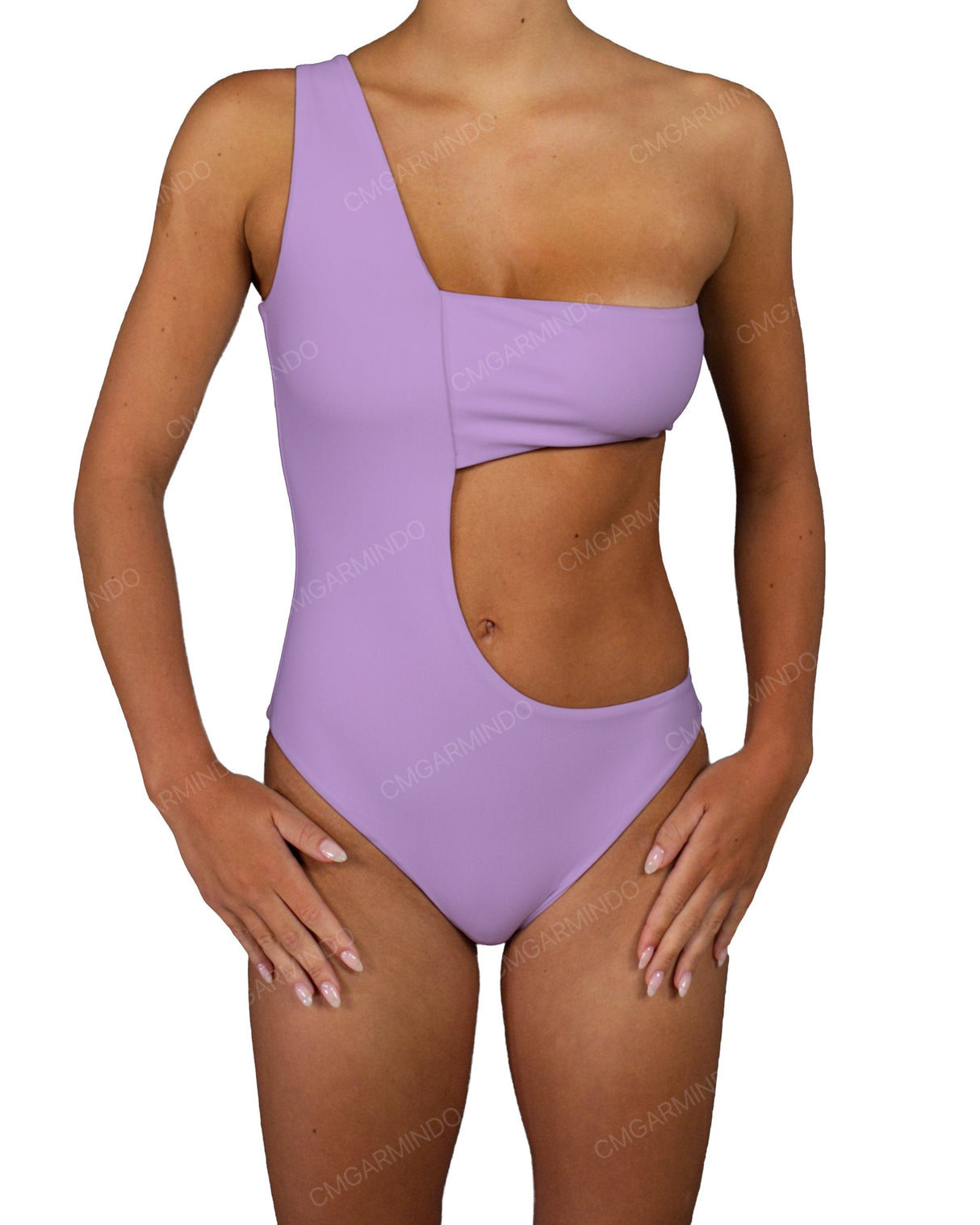 One Shoulder Bandeau One Piece