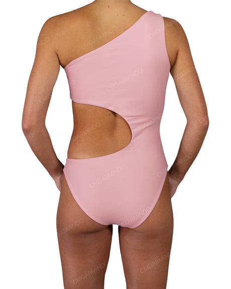 One Shoulder Bandeau One Piece