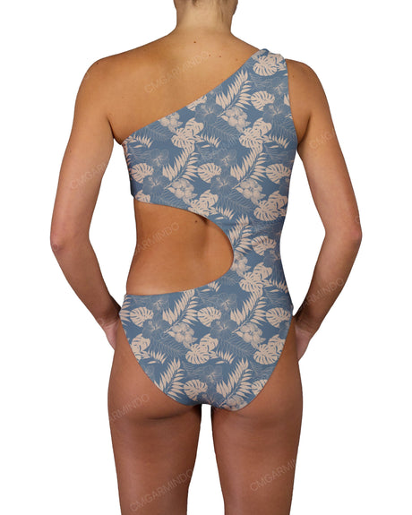 One Shoulder Bandeau One Piece