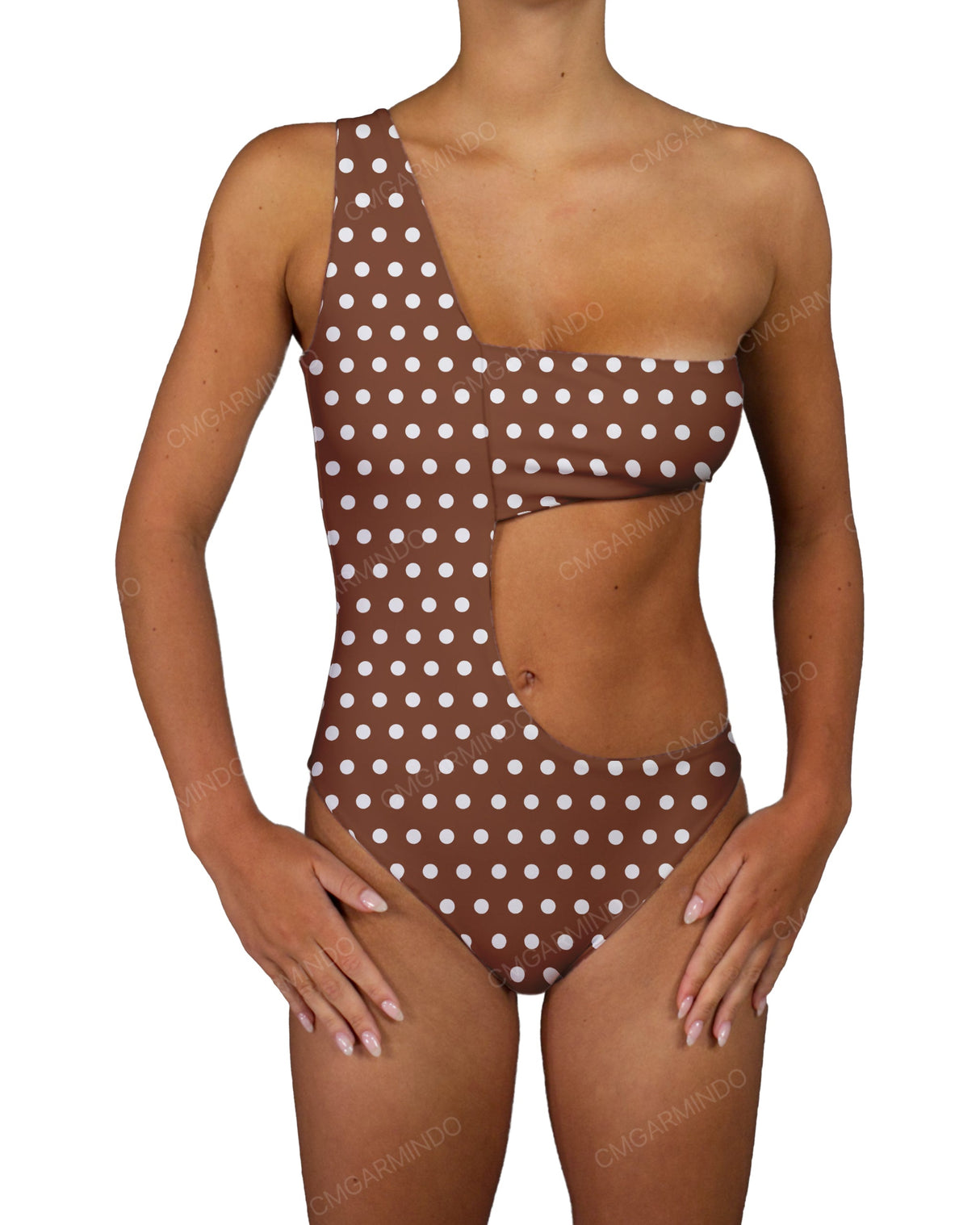 One Shoulder Bandeau One Piece