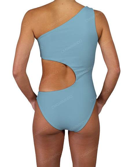 One Shoulder Bandeau One Piece