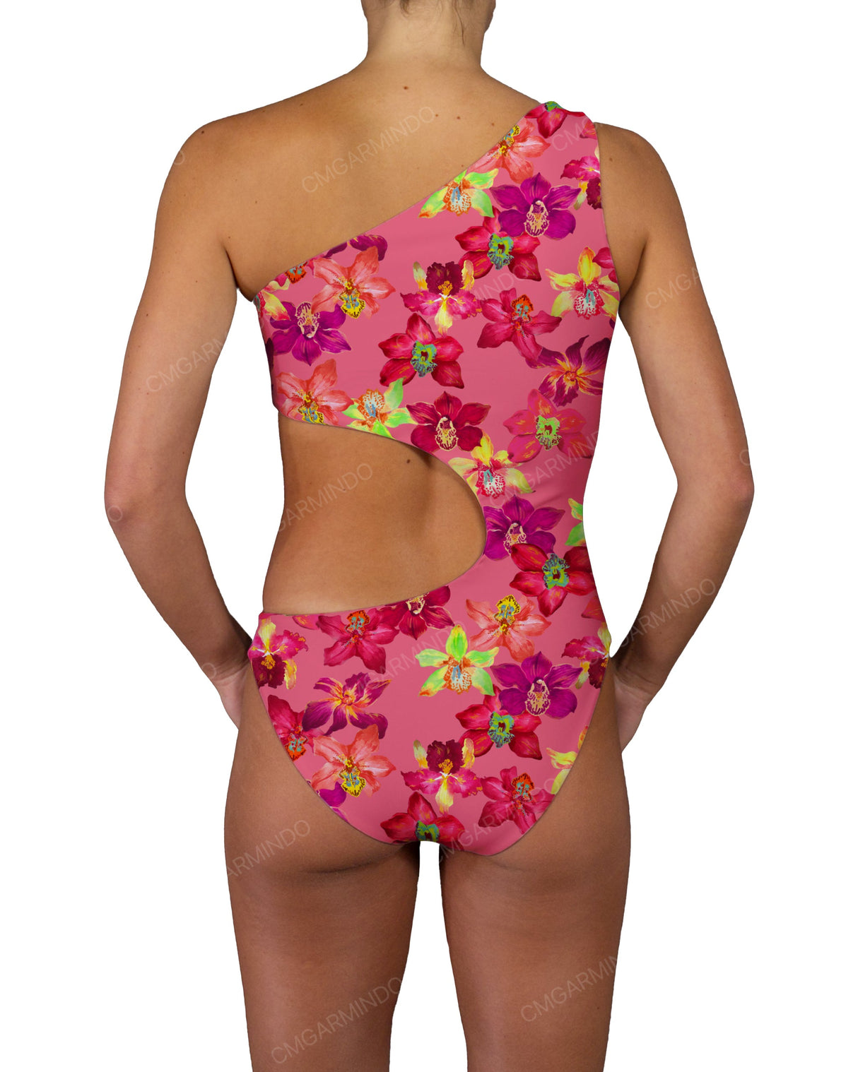 One Shoulder Bandeau One Piece