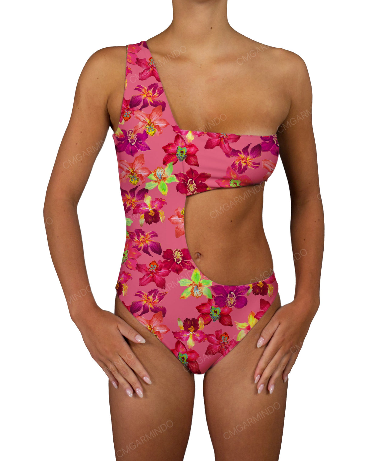 One Shoulder Bandeau One Piece