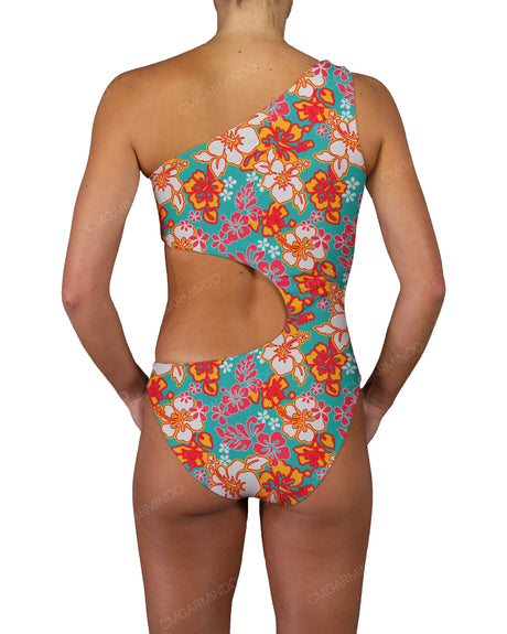 One Shoulder Bandeau One Piece