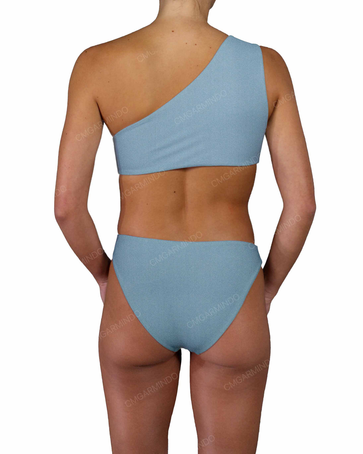 Asymmetrical Cut Out One Shoulder One Piece