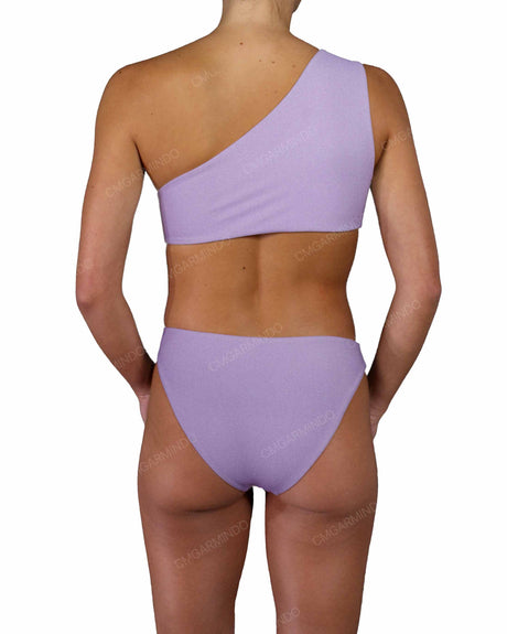 Asymmetrical Cut Out One Shoulder One Piece