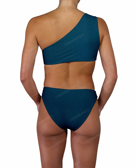 Asymmetrical Cut Out One Shoulder One Piece
