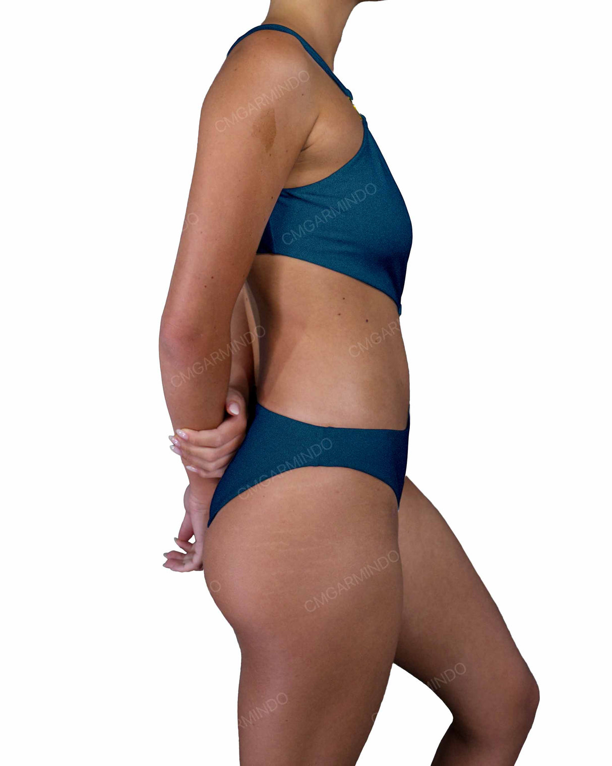 Asymmetrical Cut Out One Shoulder One Piece