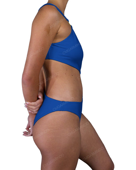 Asymmetrical Cut Out One Shoulder One Piece