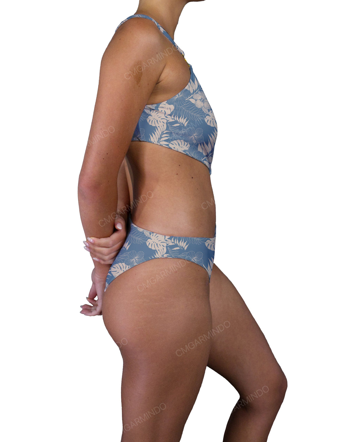 Asymmetrical Cut Out One Shoulder One Piece