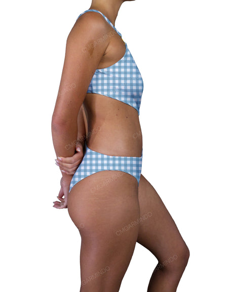 Asymmetrical Cut Out One Shoulder One Piece