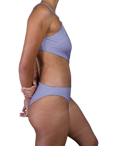 Asymmetrical Cut Out One Shoulder One Piece