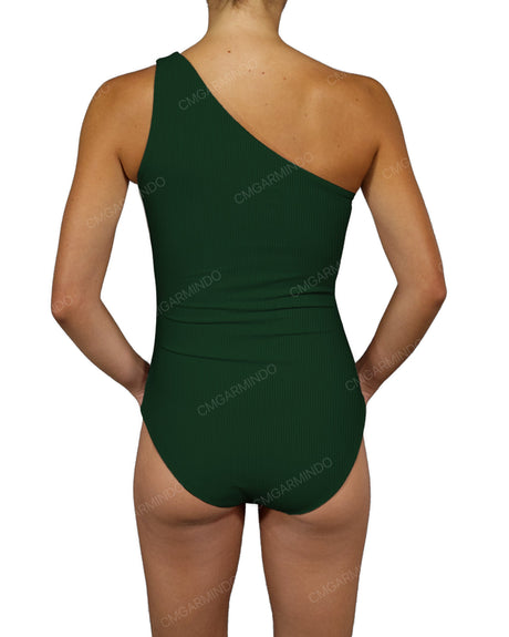 Wide One Shoulder One Piece