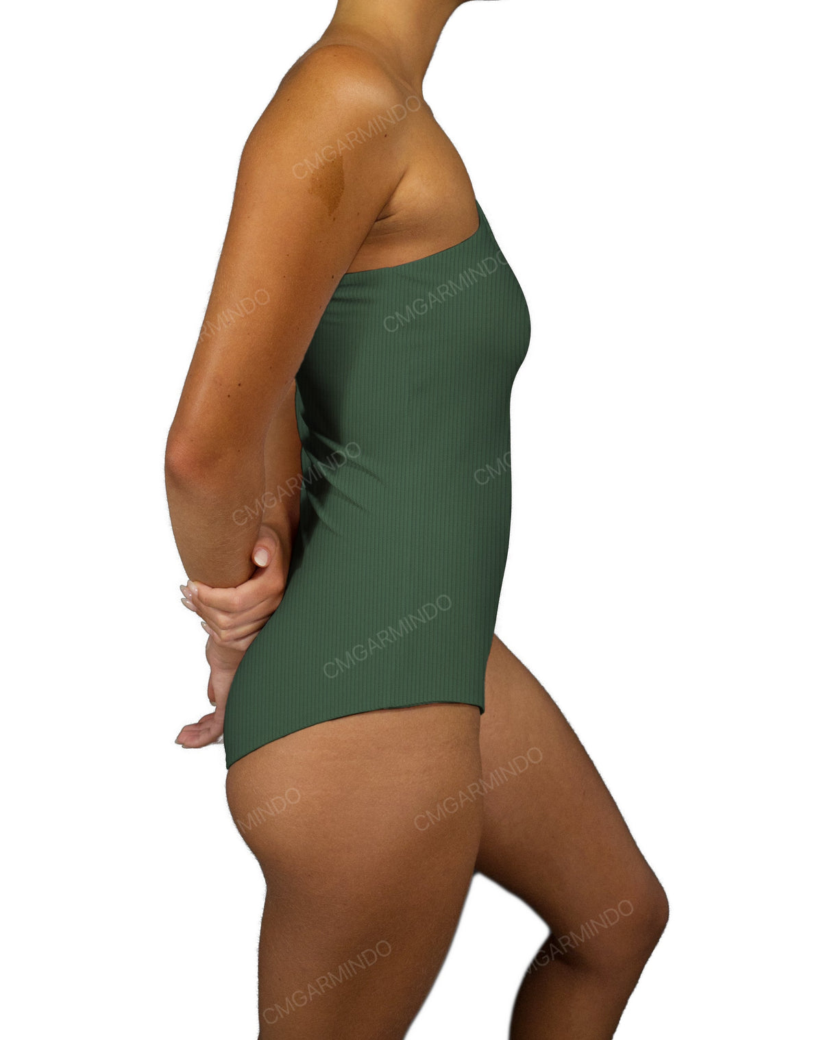 Wide One Shoulder One Piece