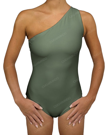 Wide One Shoulder One Piece