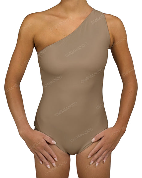 Wide One Shoulder One Piece