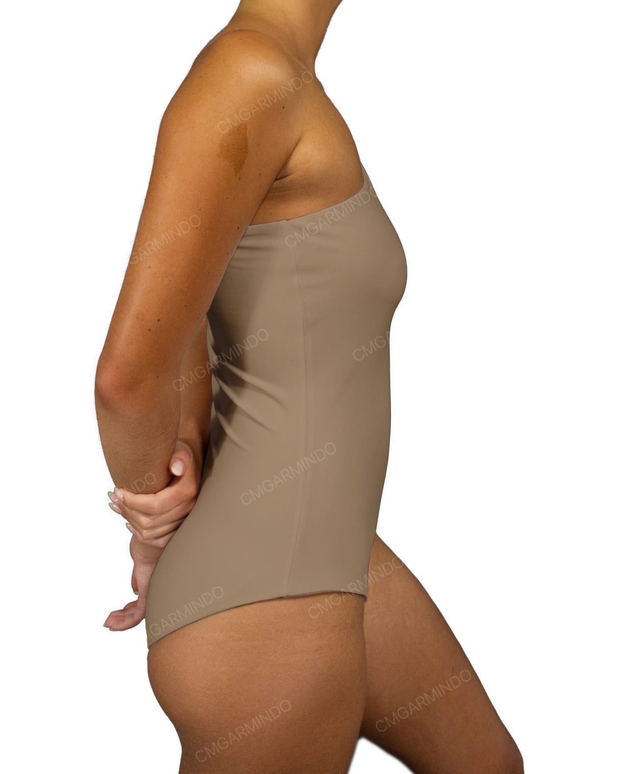Wide One Shoulder One Piece